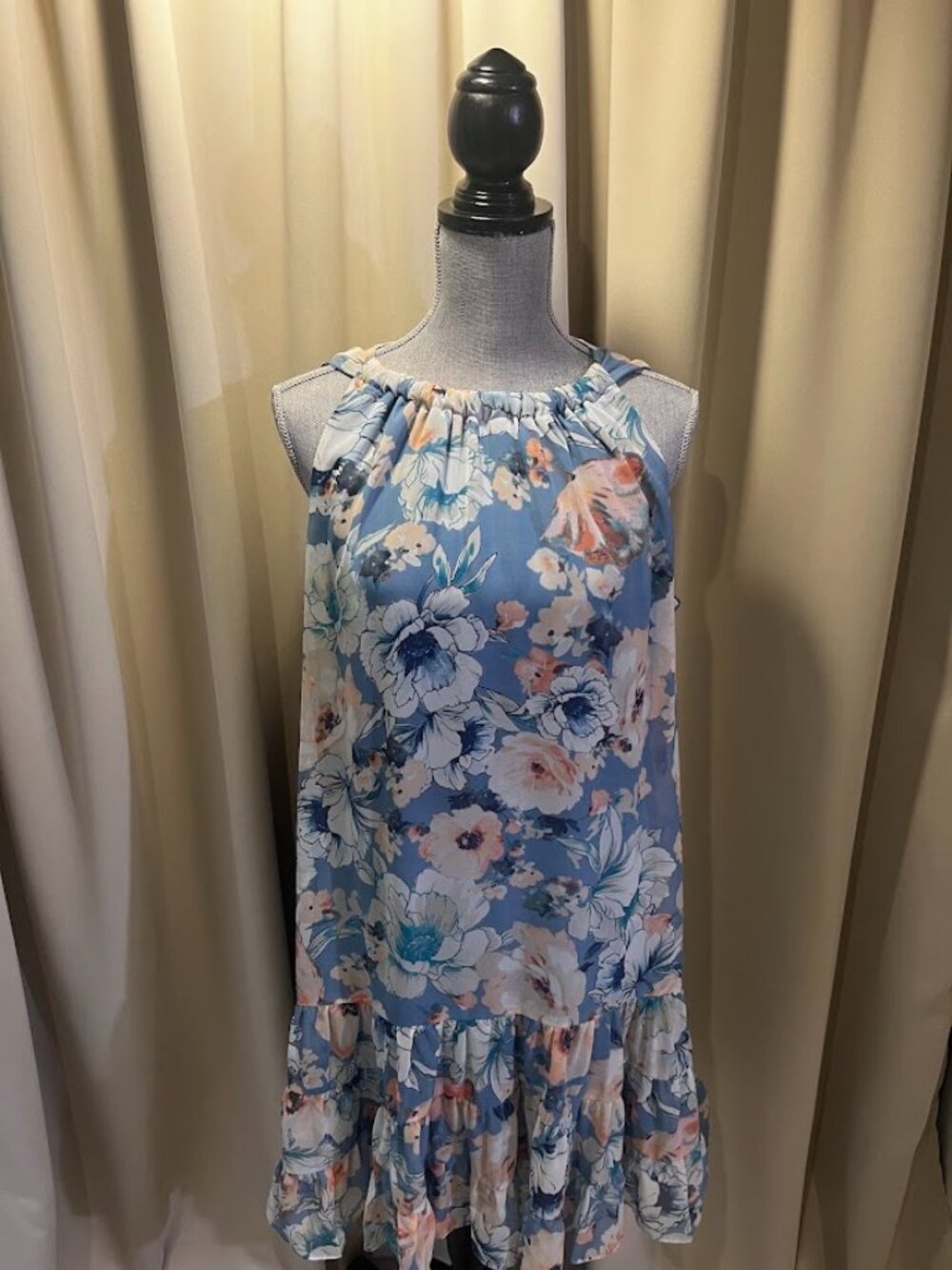 JBS Women's Lined Sleeveless Floral Print Dress Size XL
